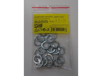 Podložky pružné DIN 7980 Zn - pérovky, pozinkované - balení
