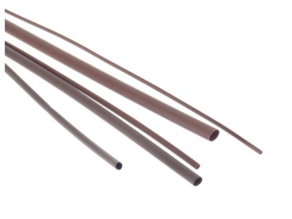 Smrstovaci_buzirky_polyetylen_hnede.JPG¬Bužírky smršťovací, různé rozměry, délka 1 m, polyetylen - hnědá