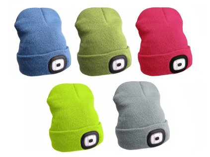Čepice s čelovkou 45 lm, nabíjecí USB, univerzální velikost, různé barvy - EXTOL LIGHT