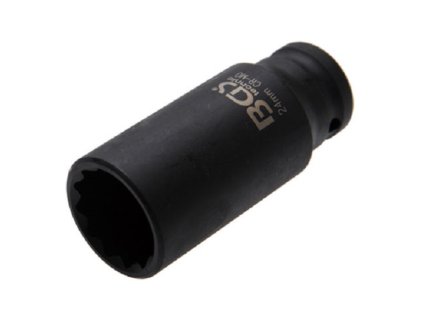 Nástrčné hlavice úderové, 12hranné, prodloužené, 1/2" a 3/4", různé rozměry - BGS technic