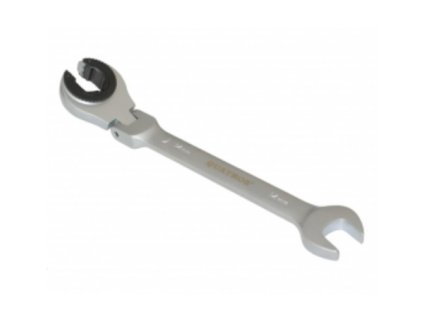 Očkoploché kloubové klíče s ráčnou na převlečné matice, různé velikosti - QUATROS