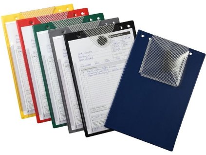 Desky na dokumenty A4 s kapsou, různé barvy - Turbo