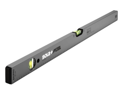 Profilová vodováha SOLA BAUPRO, hliníková, 2 libely, šedá barva, různé délky