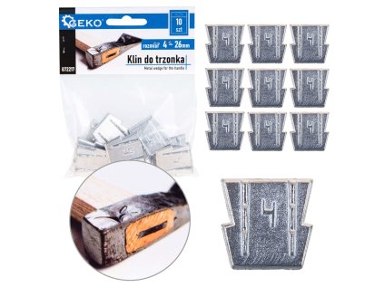 Klínky do násad - topůrek, různé velikosti, sada 10 ks