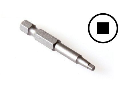 Bity čtyřhranné 1/4", různé rozměry, délka 50 mm - JONNESWAY