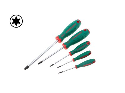 Šroubováky Torx, velikosti od T5 do T50, délky 60-200 mm - JONNESWAY 01