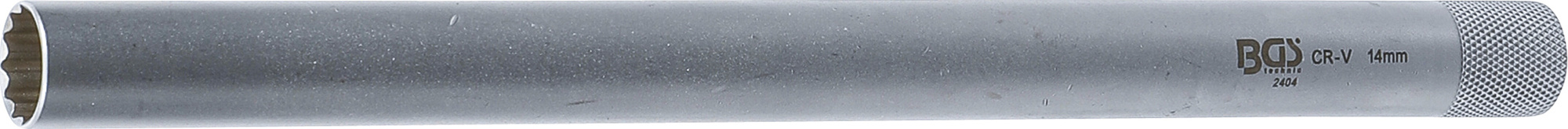 BGS technic Hlavice na zapalovací svíčky 14 x 250mm- dlouhý s pružinou- BGS 2404