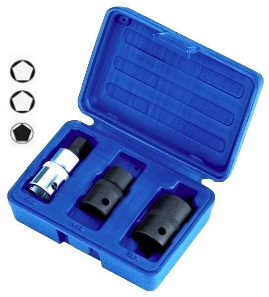 Sada 5hranných nástrčných klíčů na brzdové třmeny - QUATROS QS70401