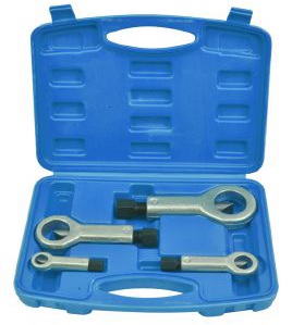 Střihače poškozených, přirezlých matic, sada 4 kusů - QUATROS QS14227