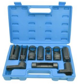 Klíče na snímače, vstřikovače a lambda sondy, sada 10 kusů - QUATROS QS20250