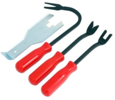 Sada přípravků na demontáž čalounění a kličky na stahování oken – QUATROS QS14576