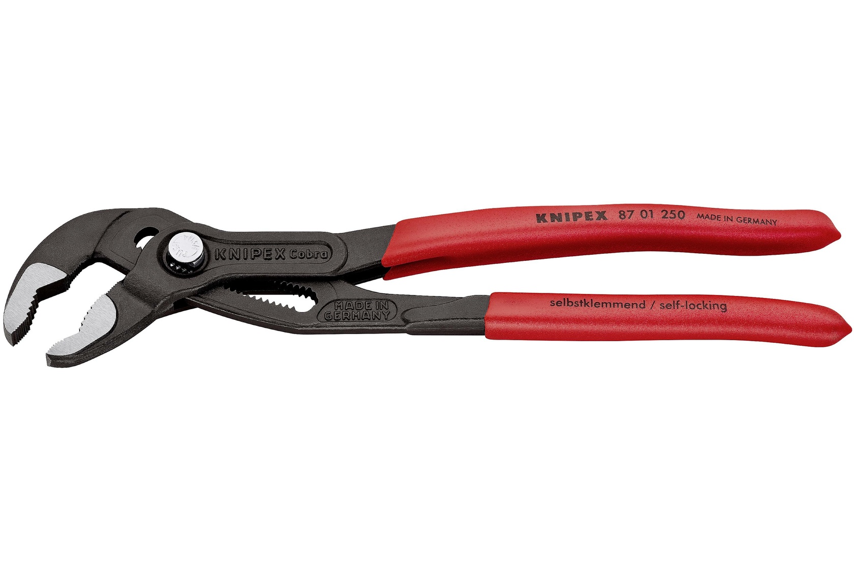 Instalatérské SIKO kleště, rozsah 50 mm, délka 250 mm - KNIPEX Cobra 87 01 250