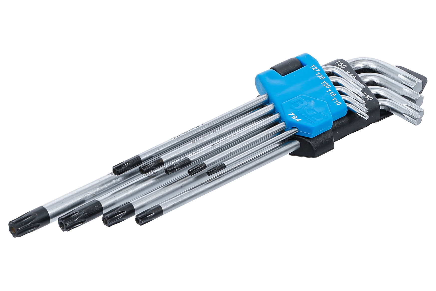 BGS technic Sada klíčů TORX s otvorem, vel. T10-T50, 9 ks - BGS 794