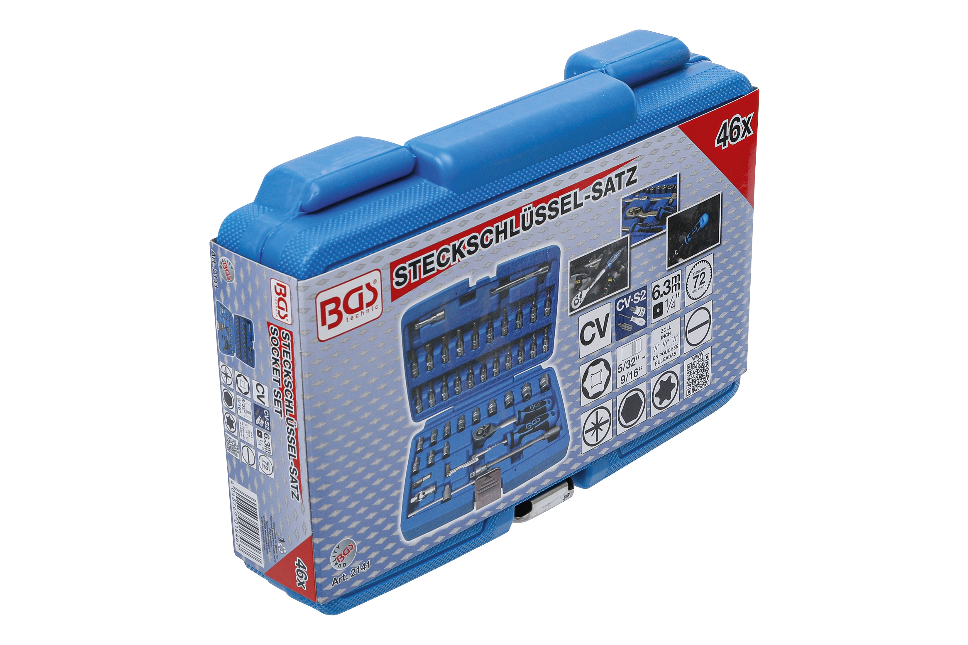 Palcová Gola sada 1/4", (46ks) BGS 2141