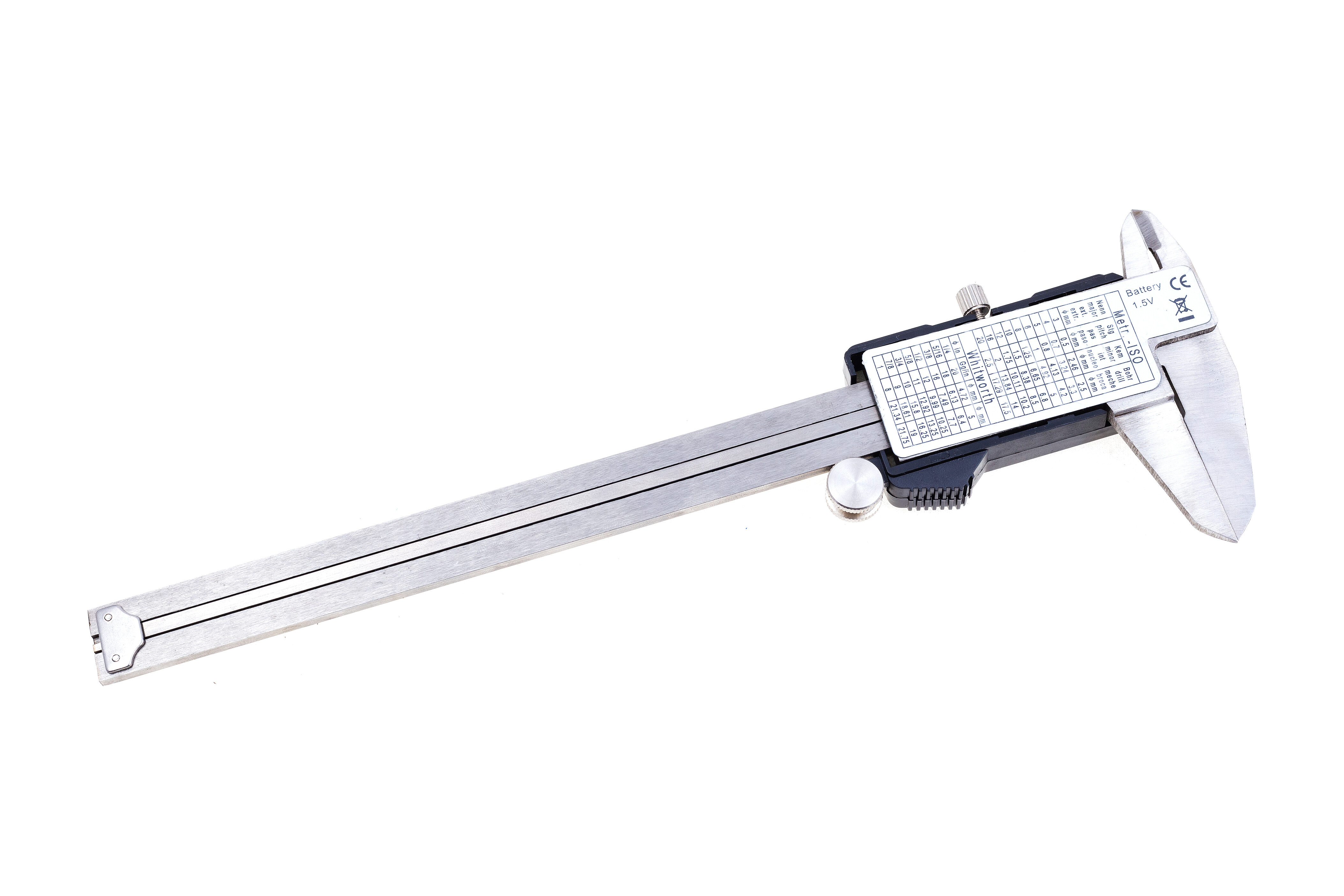 Elektronické posuvné měřidlo (tzv. šuplera), 0-150 mm x 0,01 mm - QUATROS QS15506