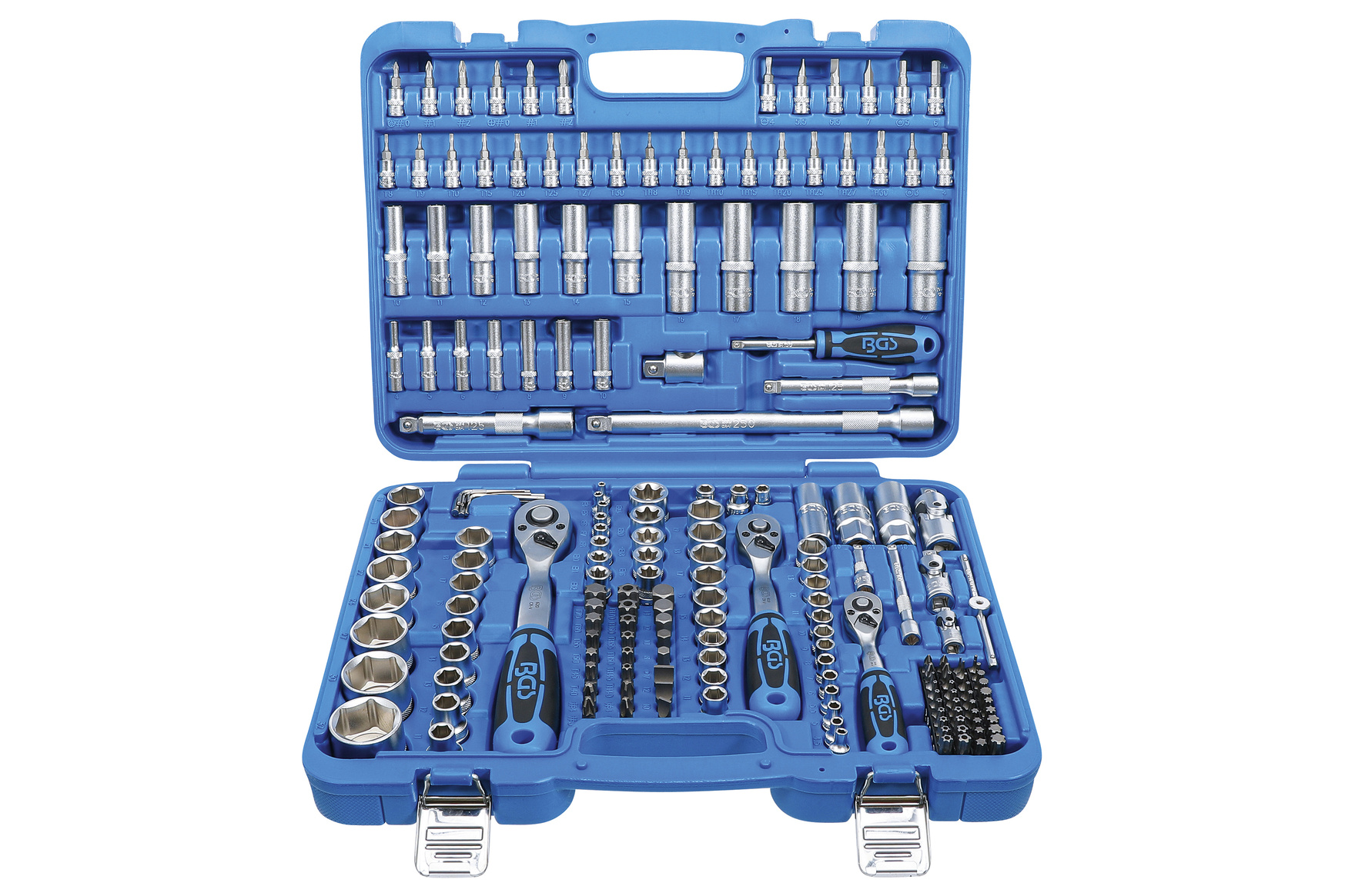 BGS technic Gola sada 1/4”, 3/8”, 1/2”, šestihranné hlavice, 192 ks - BGS 2243