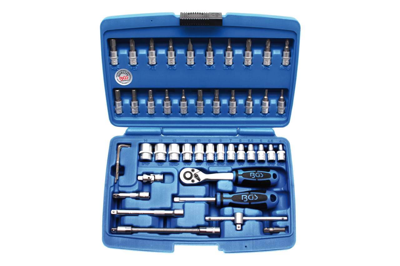 BGS technic Gola sada 1/4", 47 dílů - BGS 2145