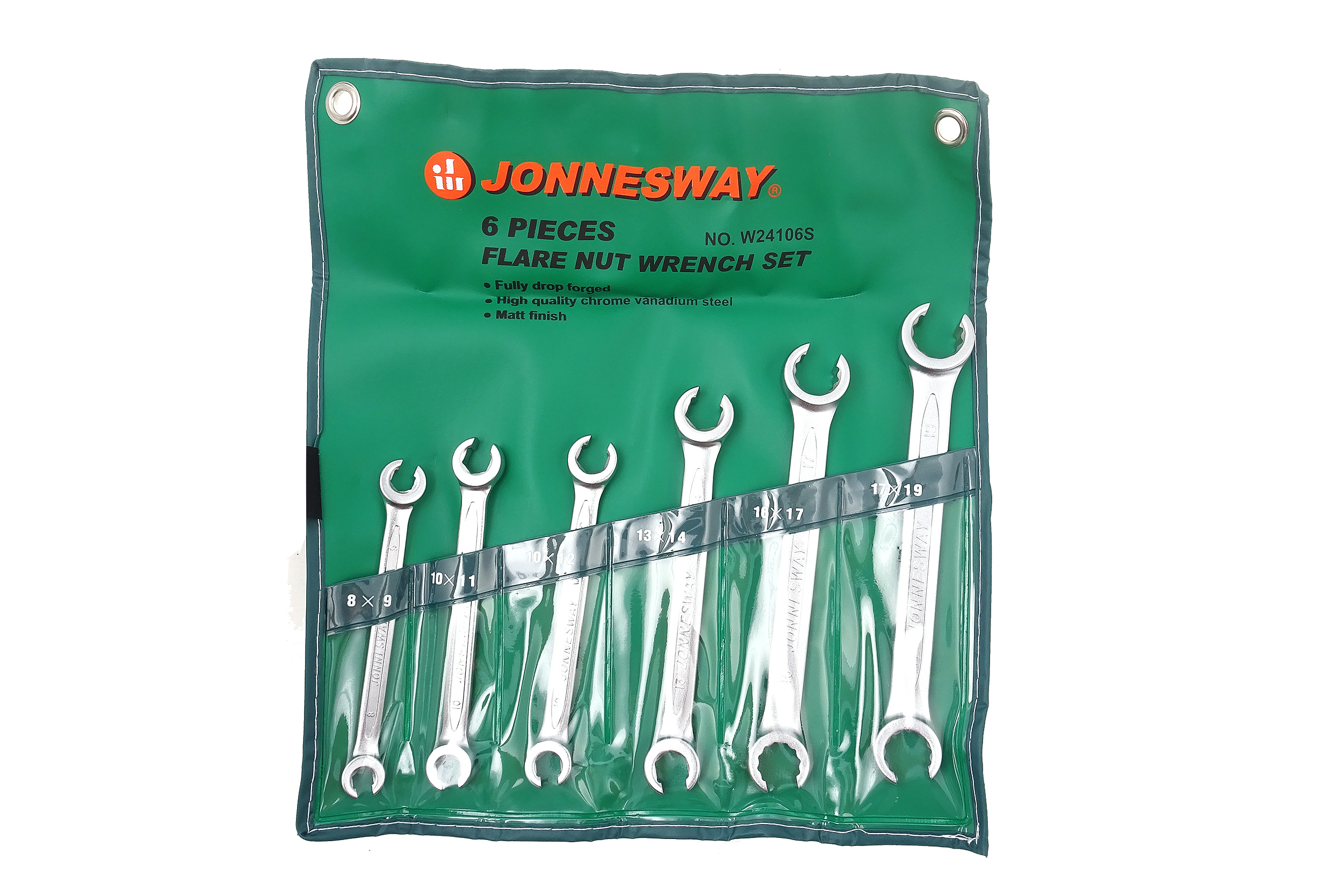 Sada klíčů na převlečné matice 8-19 mm, 6 ks - JONNESWAY W24106S