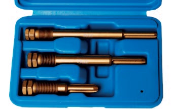 Sada výstružníků otv. žhavících svíček M10 + 2 x M12 - BGS 138