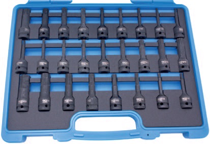 Hlavice 1/2" úderové Torx, XZN, Imbus 26ks CrMo - BGS 5484