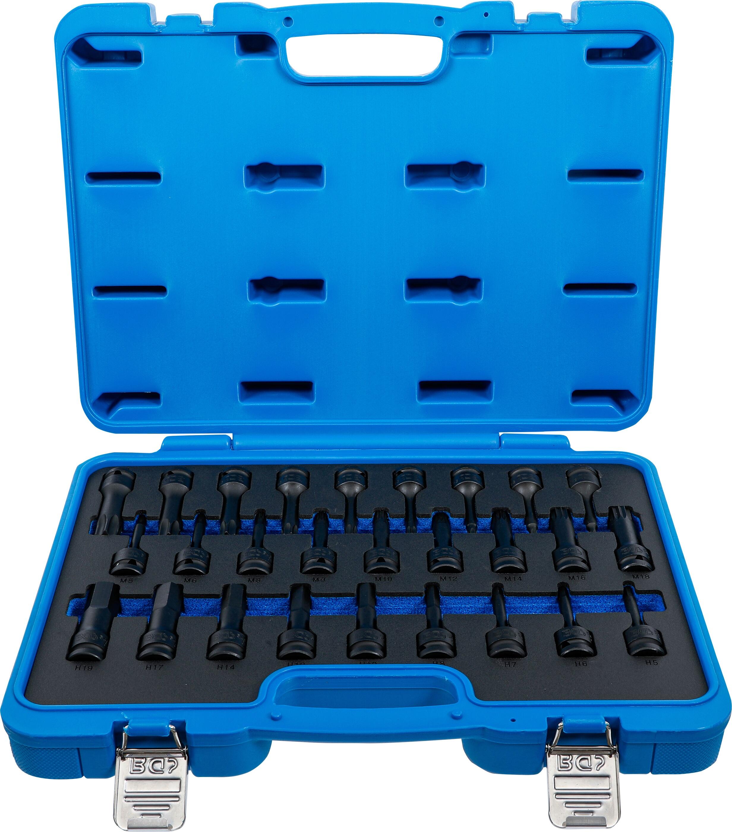 Hlavice 1/2" úderové Torx, XZN, Imbus 26ks CrMo - BGS 5484