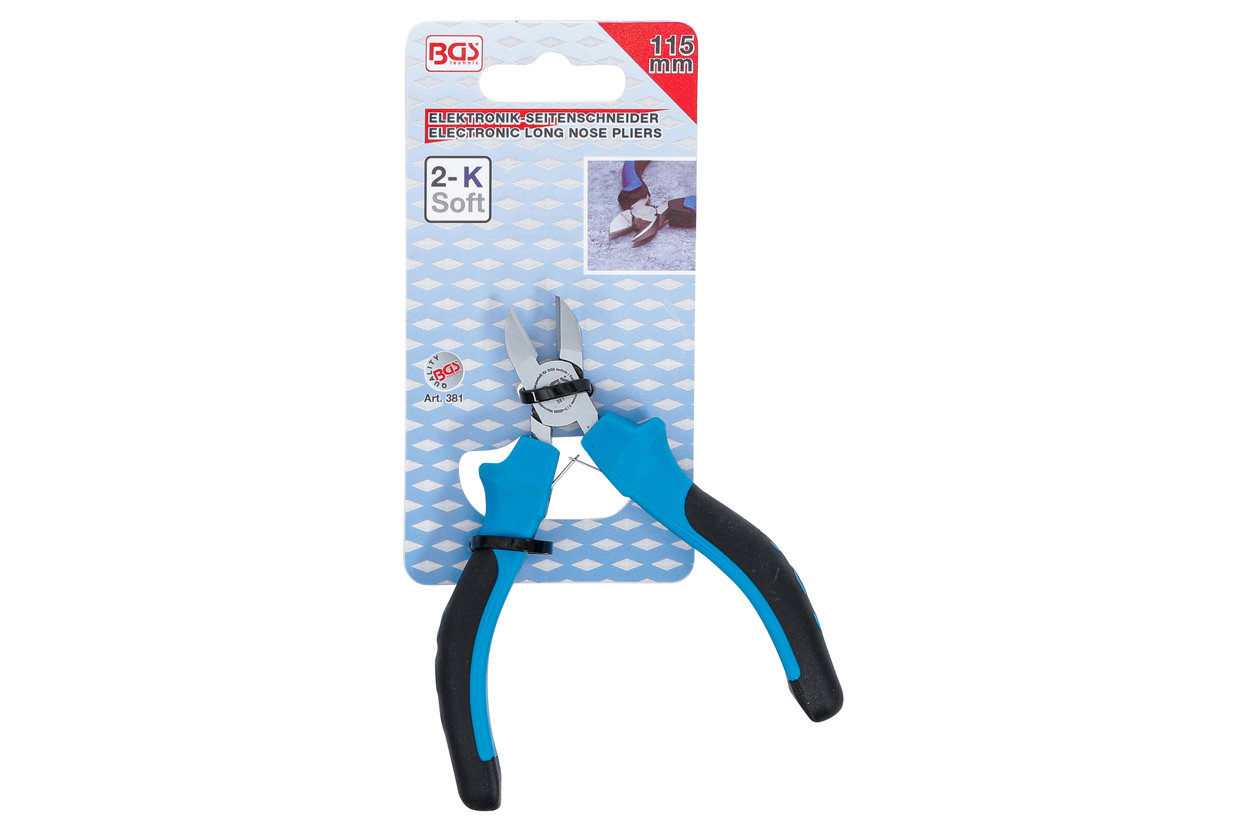 Kleště boční štípací mini 115mm - BGS 381