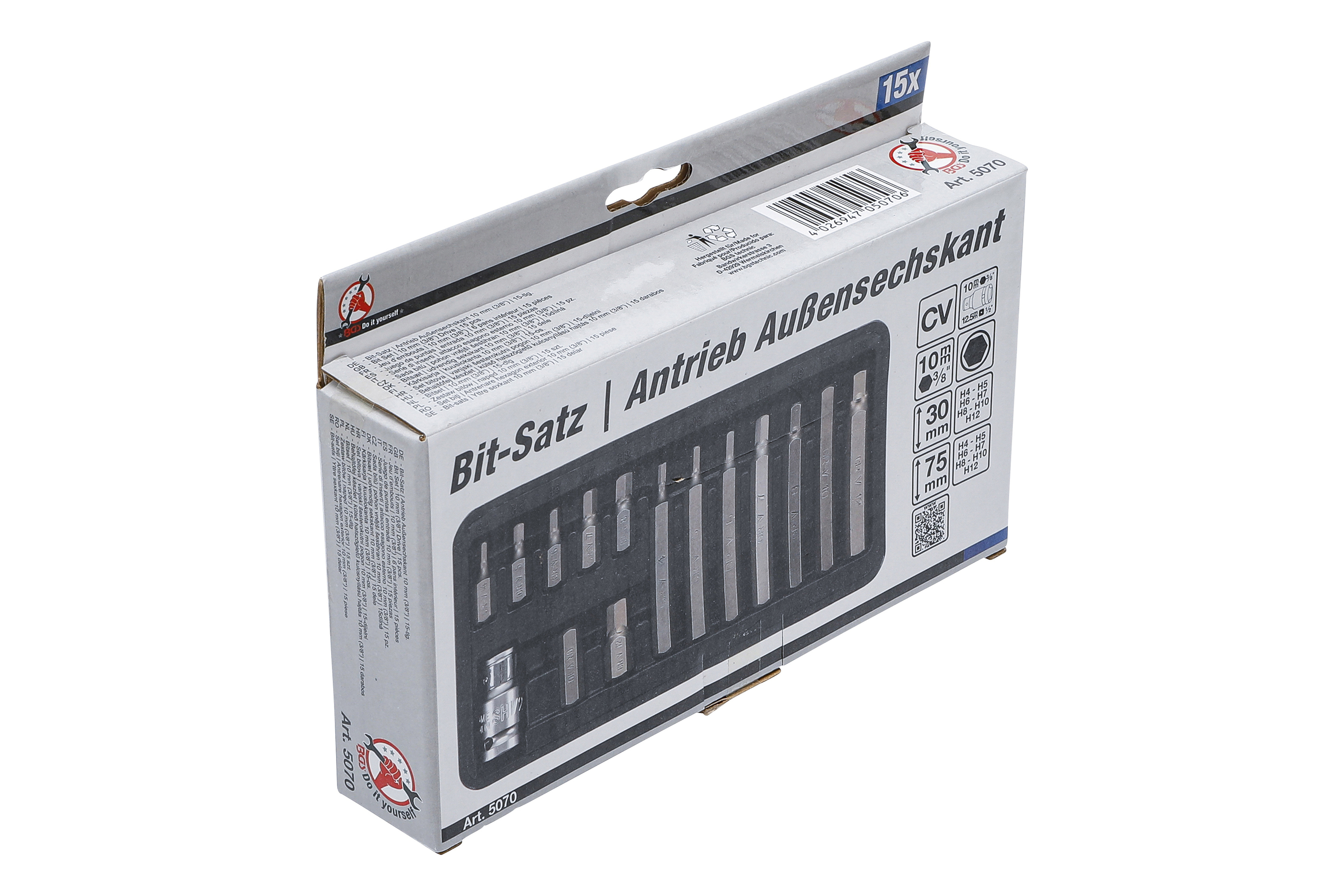 Bity imbus 4-12mm (30 a 75mm) 15ks