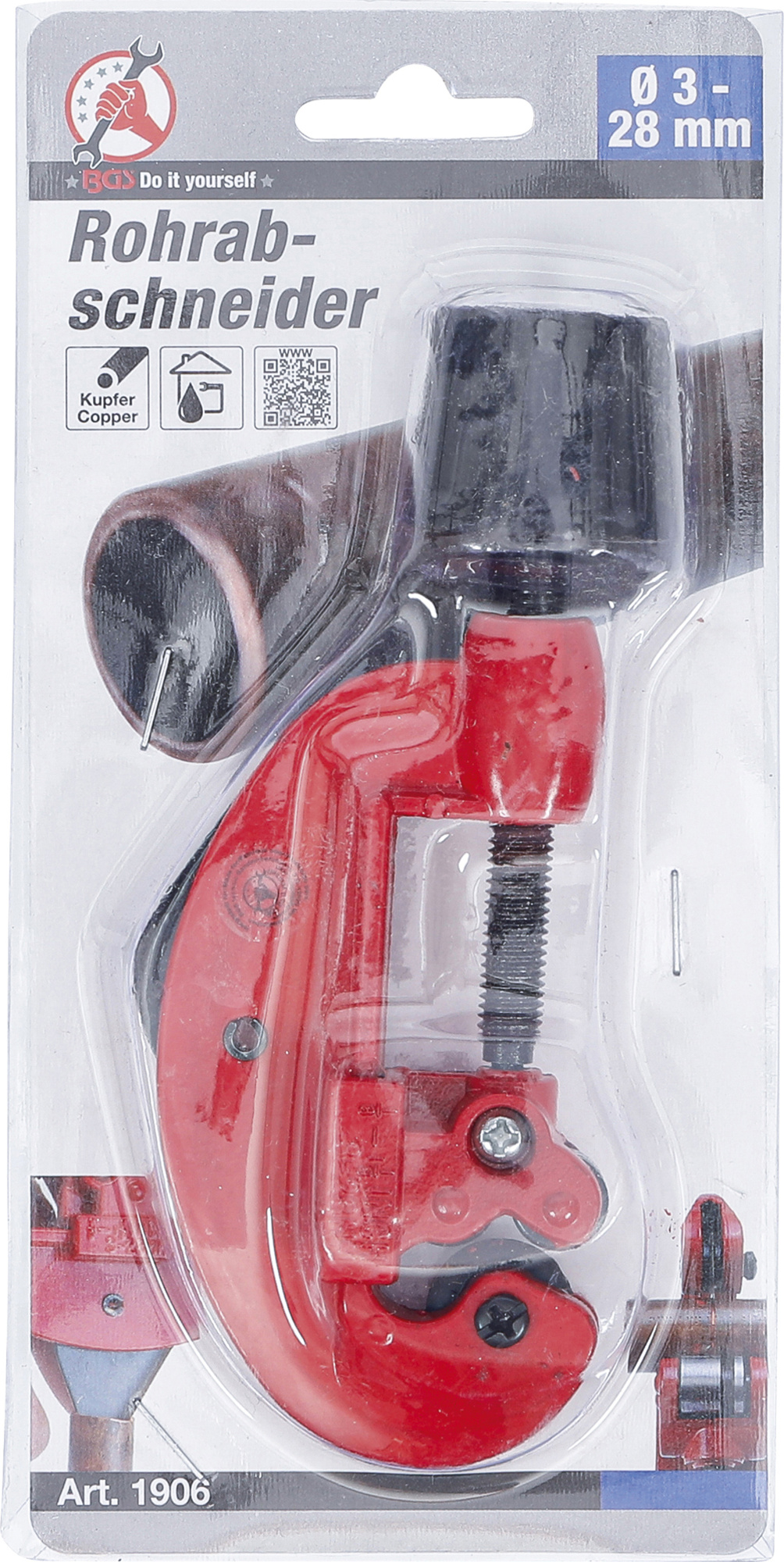 Řezák trubek 3-28mm s hrotem