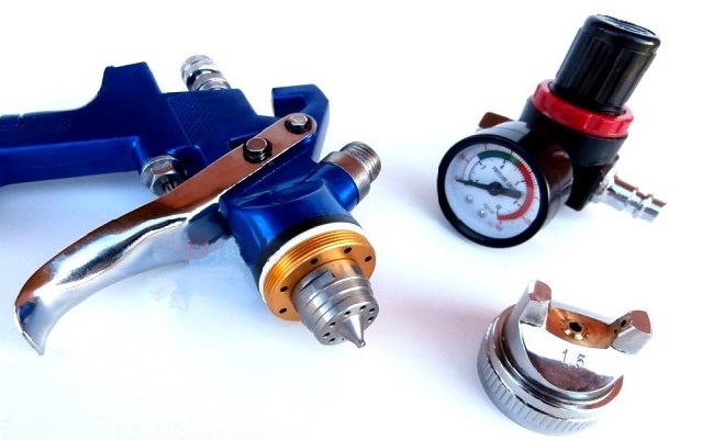 GEKO Stříkací pistole HVLP 1.4mm + redukční ventil (obrázek 8)