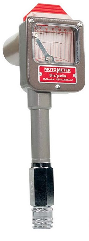Registrační kompresiometr pro zážehové motory (3,5-17,5 bar) MotoMeter Otto