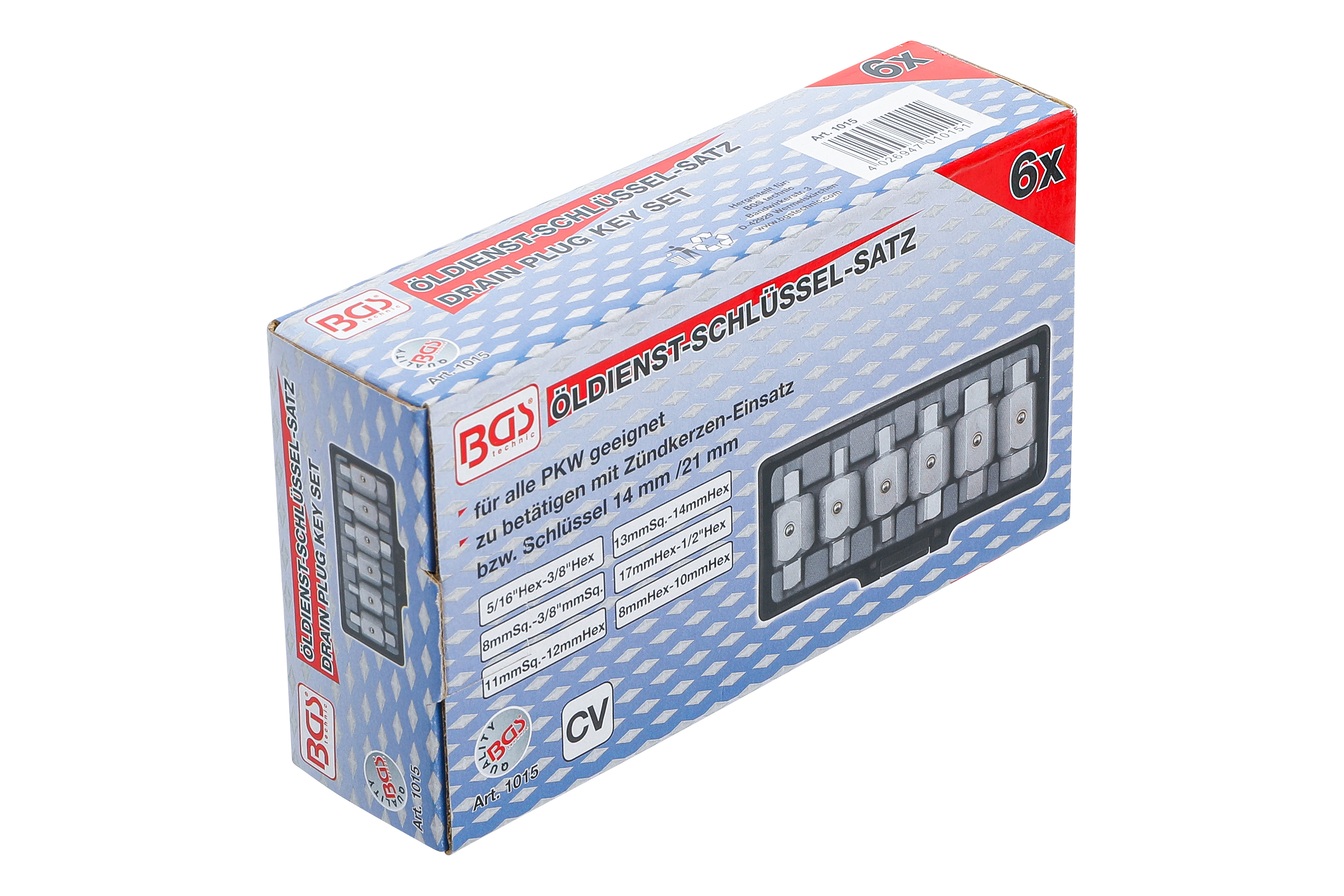 Hlavice zástrčné pro olejové výpusti - BGS 1015