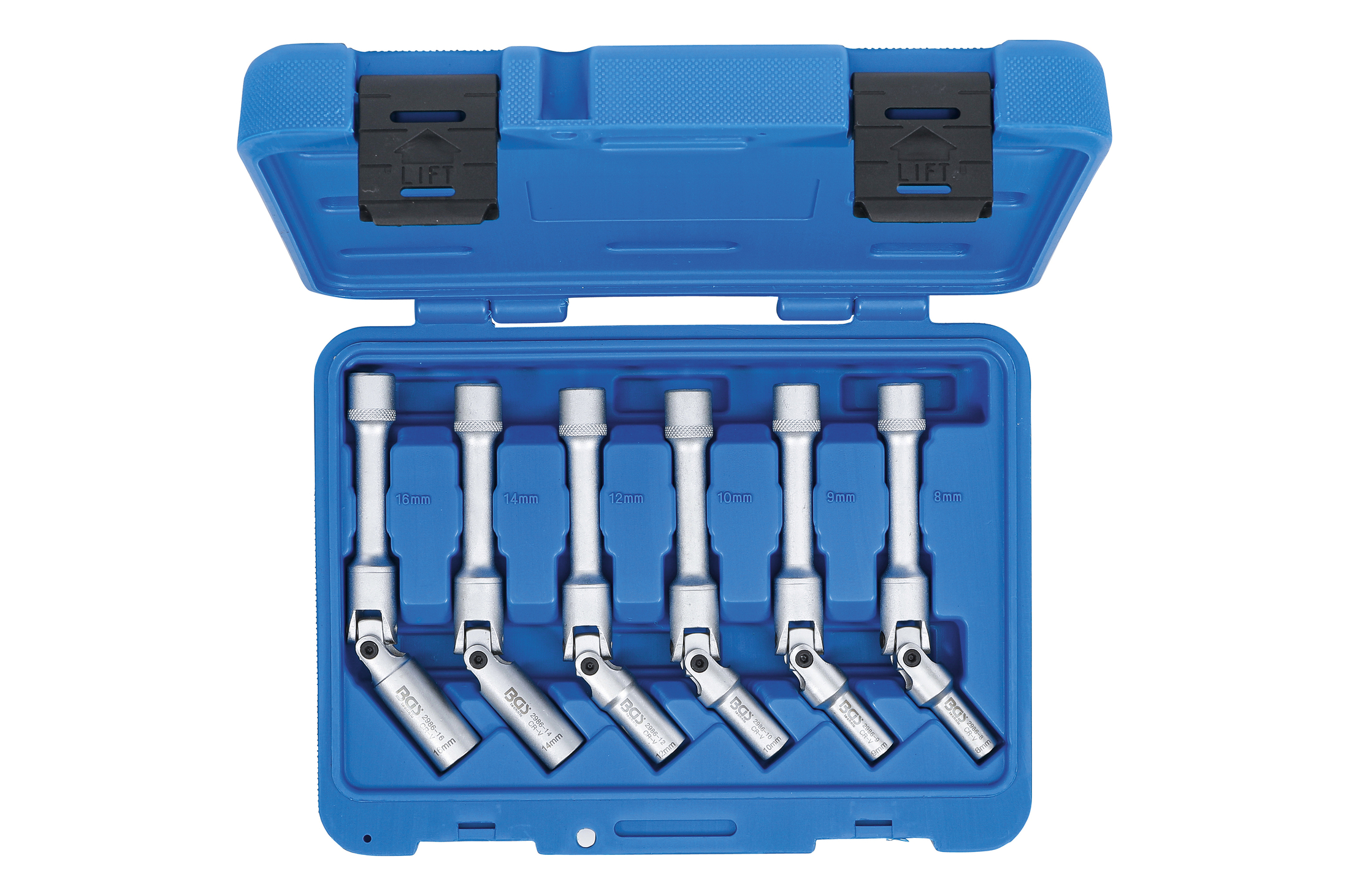 BGS technic Hlavice 3/8" s kloubem nástrčné prodloužené pro žhavící svíčky - BGS 2986