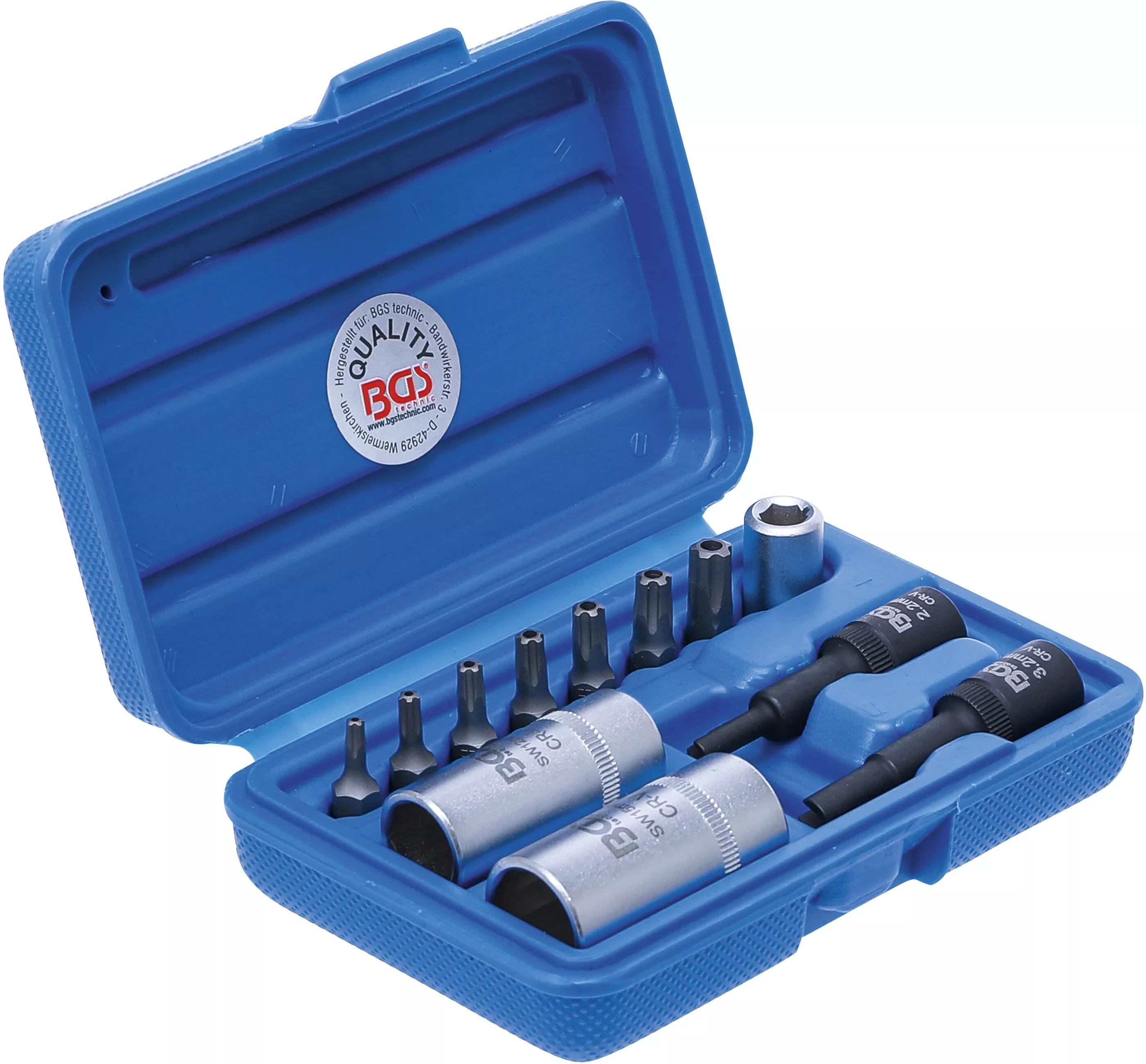 BGS technic Bity a hlavice TORX TS (5cípé) na servis klimatizace, sada 12 ks - BGS 2275 (obrázek 8)