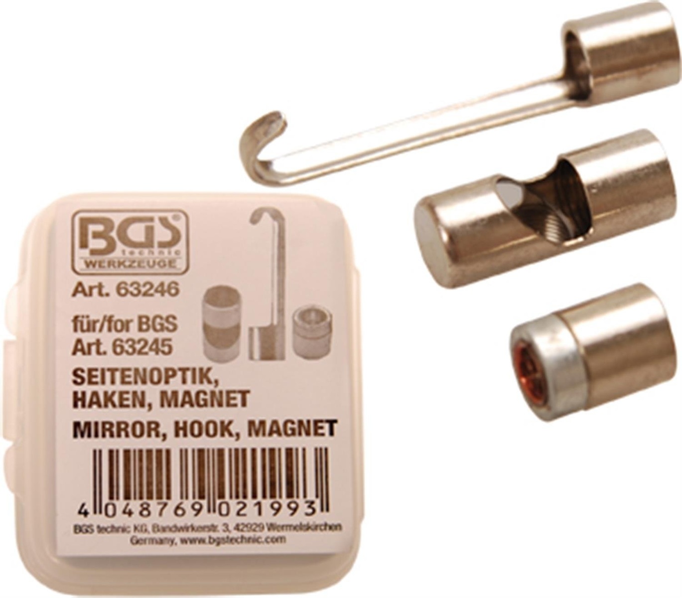 Zrcátko, hák a magnet k endoskopu - BGS 63246