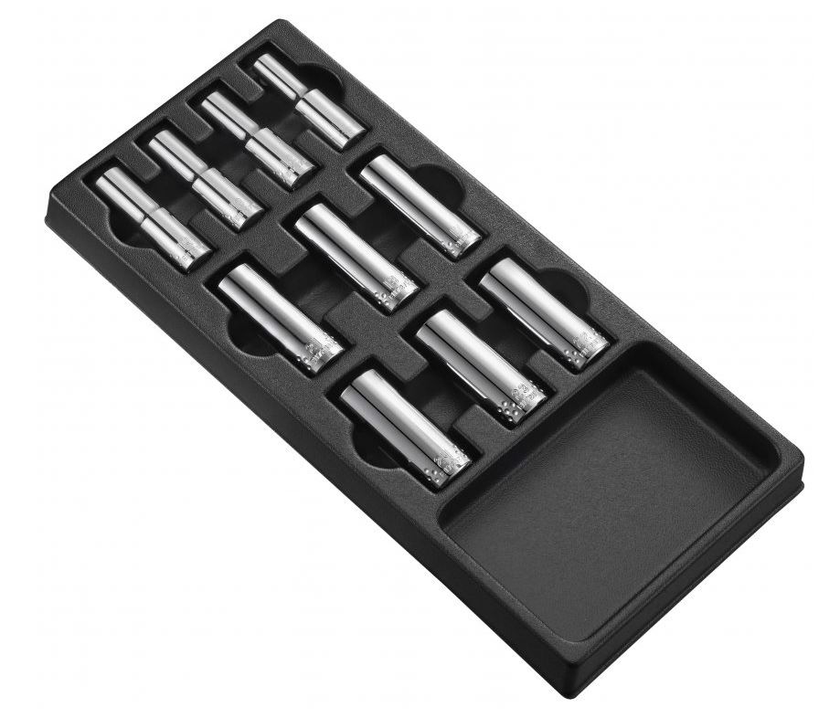 Gola sada 1/2" 10 dílů prodloužených hlavic v modulu 41x18 cm - Tona Expert (E032201T)