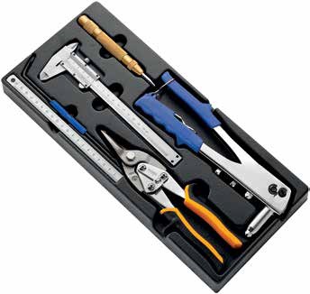 Sada pro měření a nýtování v modulu, 6 dílů - Tona Expert (E142401T)