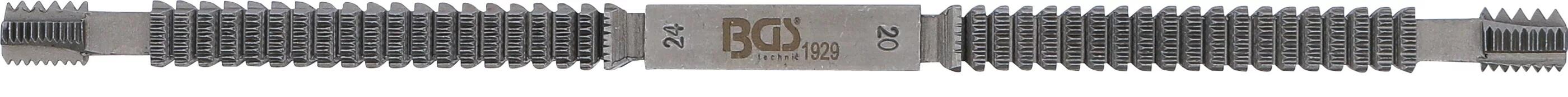 Pilník na opravu závitů, obnovovač, Whitworth (10"-24") - BGS 1929