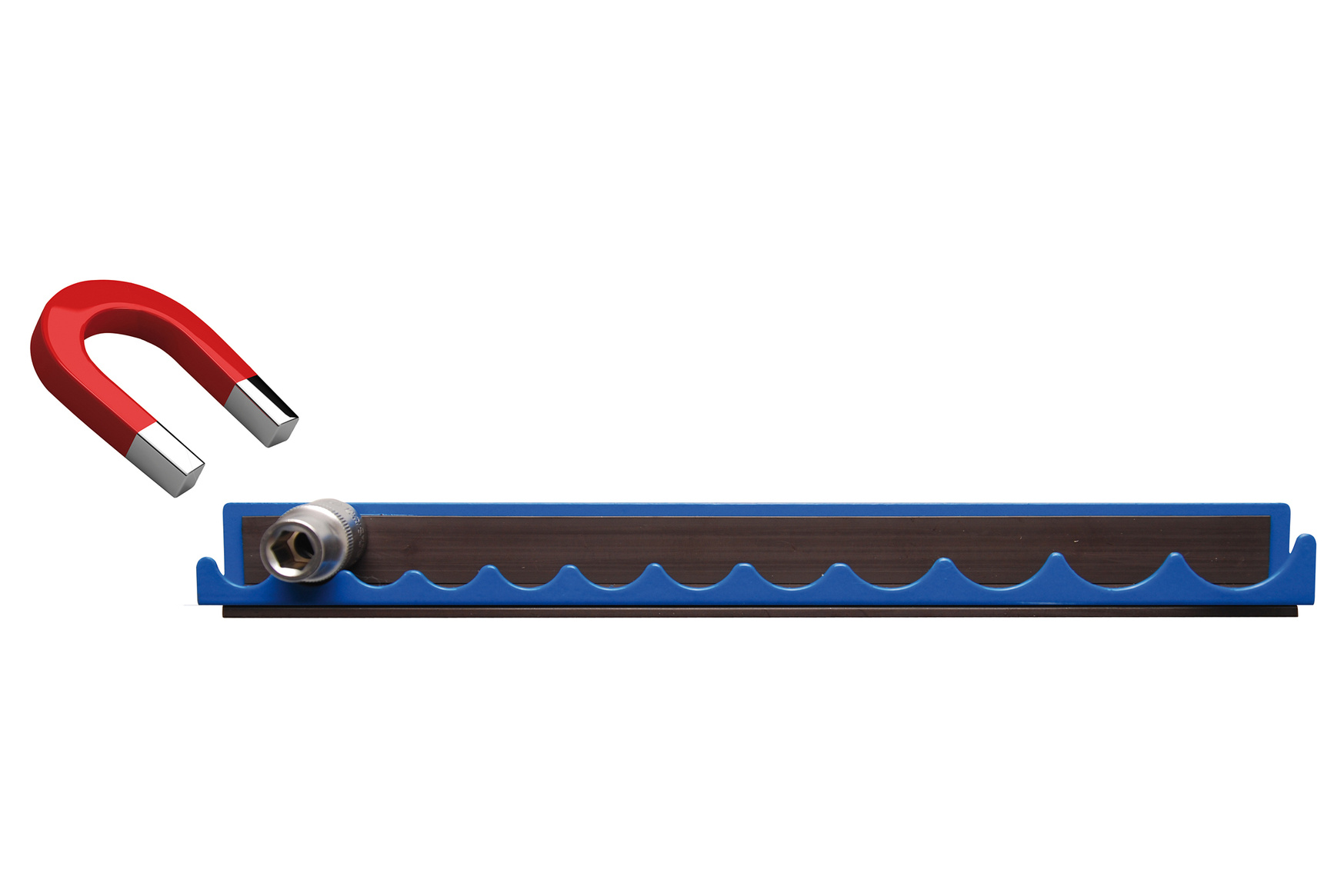 Lišta magnetická pro 12 hlavic 3/8" - BGS
