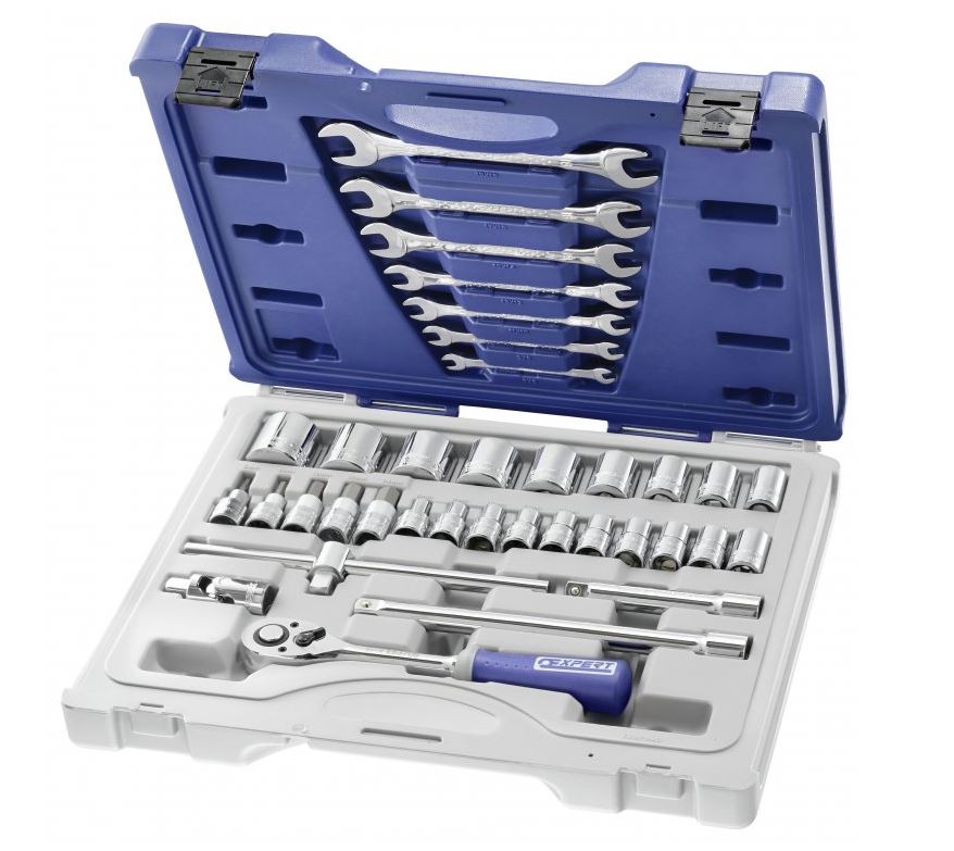 Gola sada 1/2", 36 dílů, šestihran, oboustranné klíče - Tona Expert (E032940)