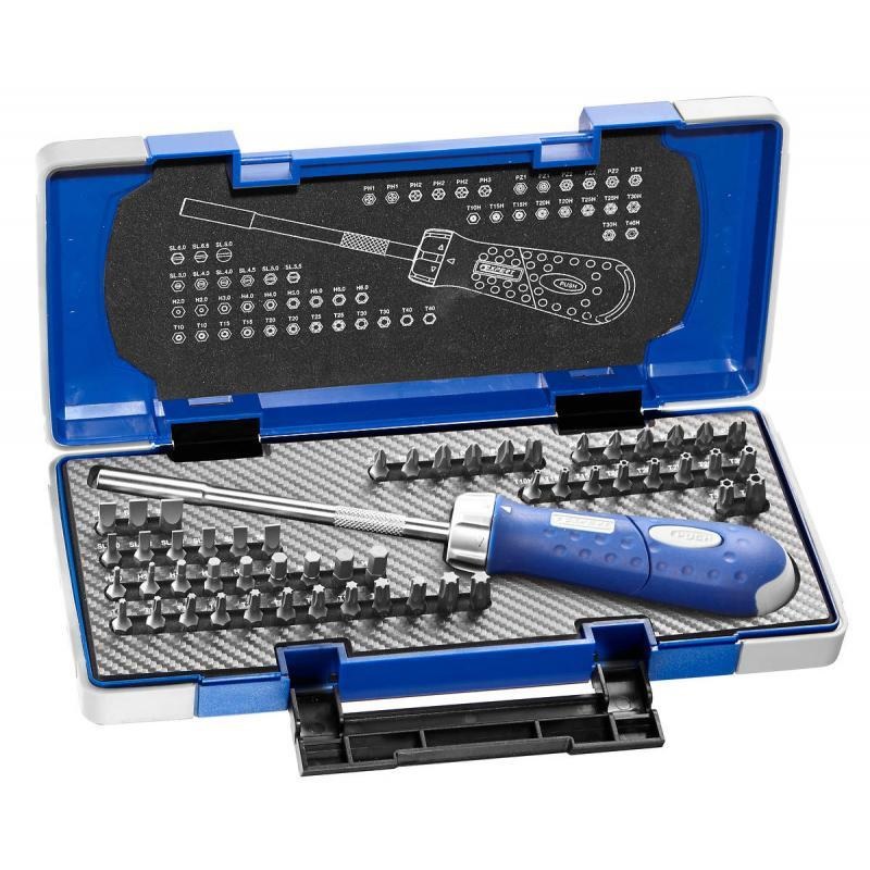 Sada ráčnového šroubováku s bity 59ks (25 mm) - Tona Expert E160804