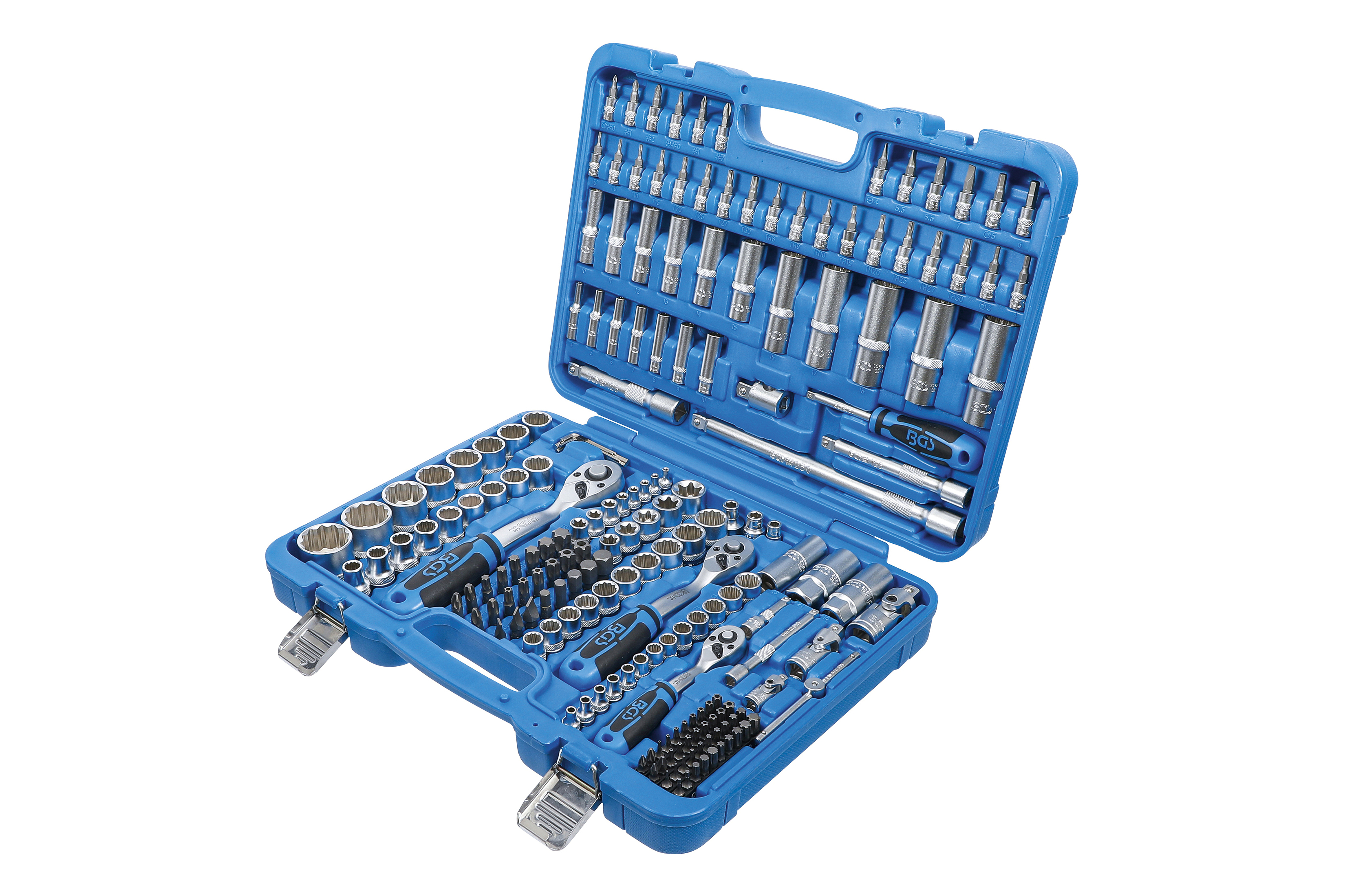 Gola sada 1/4", 3/8", 1/2", 192 dílů, dvanáctihran - BGS 2286