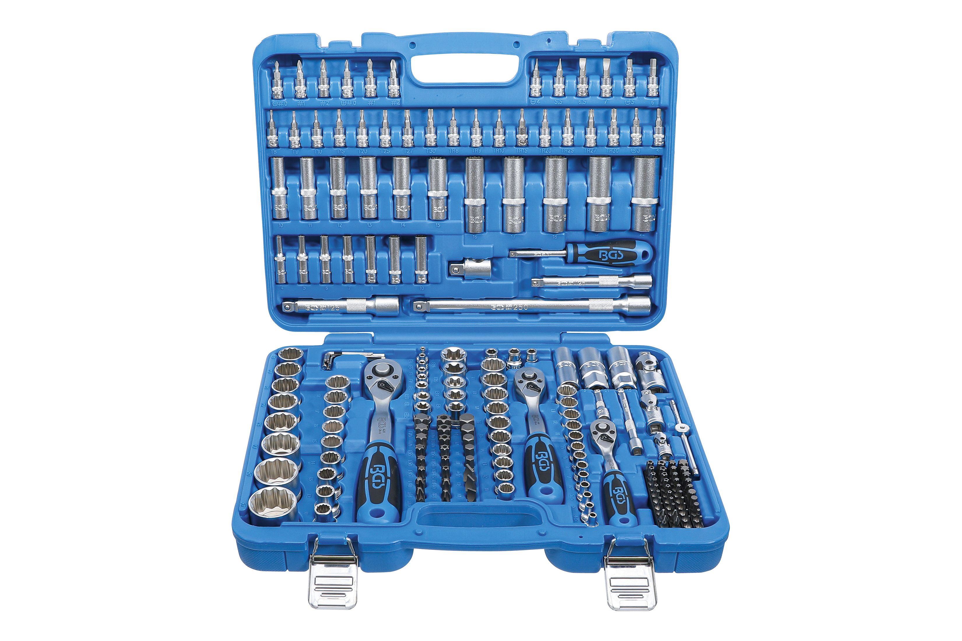 Gola sada 1/4", 3/8", 1/2", 192 dílů, dvanáctihran - BGS 2286