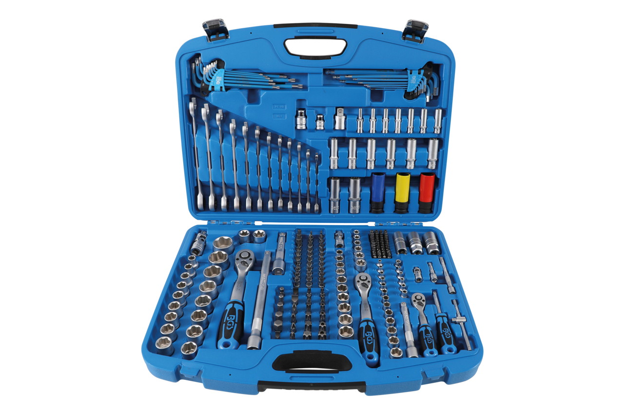 BGS technic Gola sada 1/4", 3/8", 1/2", hlavice "Super Lock", 216 dílů - BGS