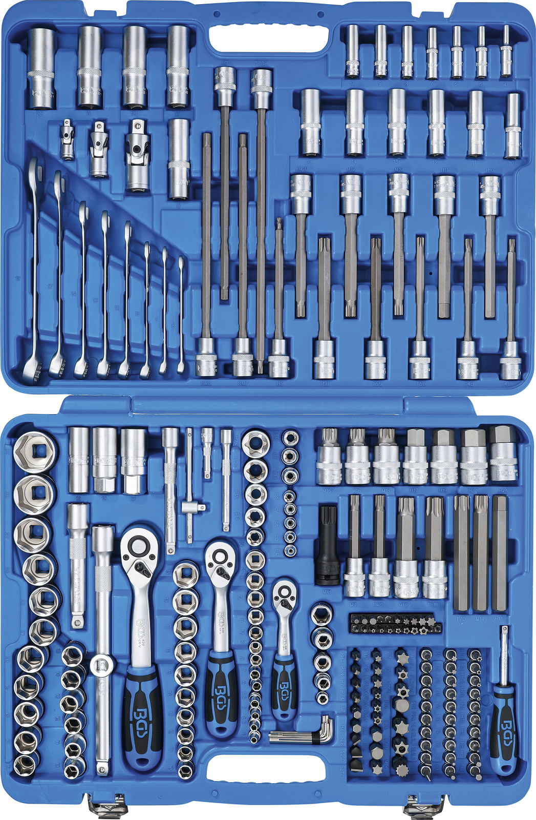 Gola sada 1/4", 3/8", 1/2", 213 dílů - BGS 2259