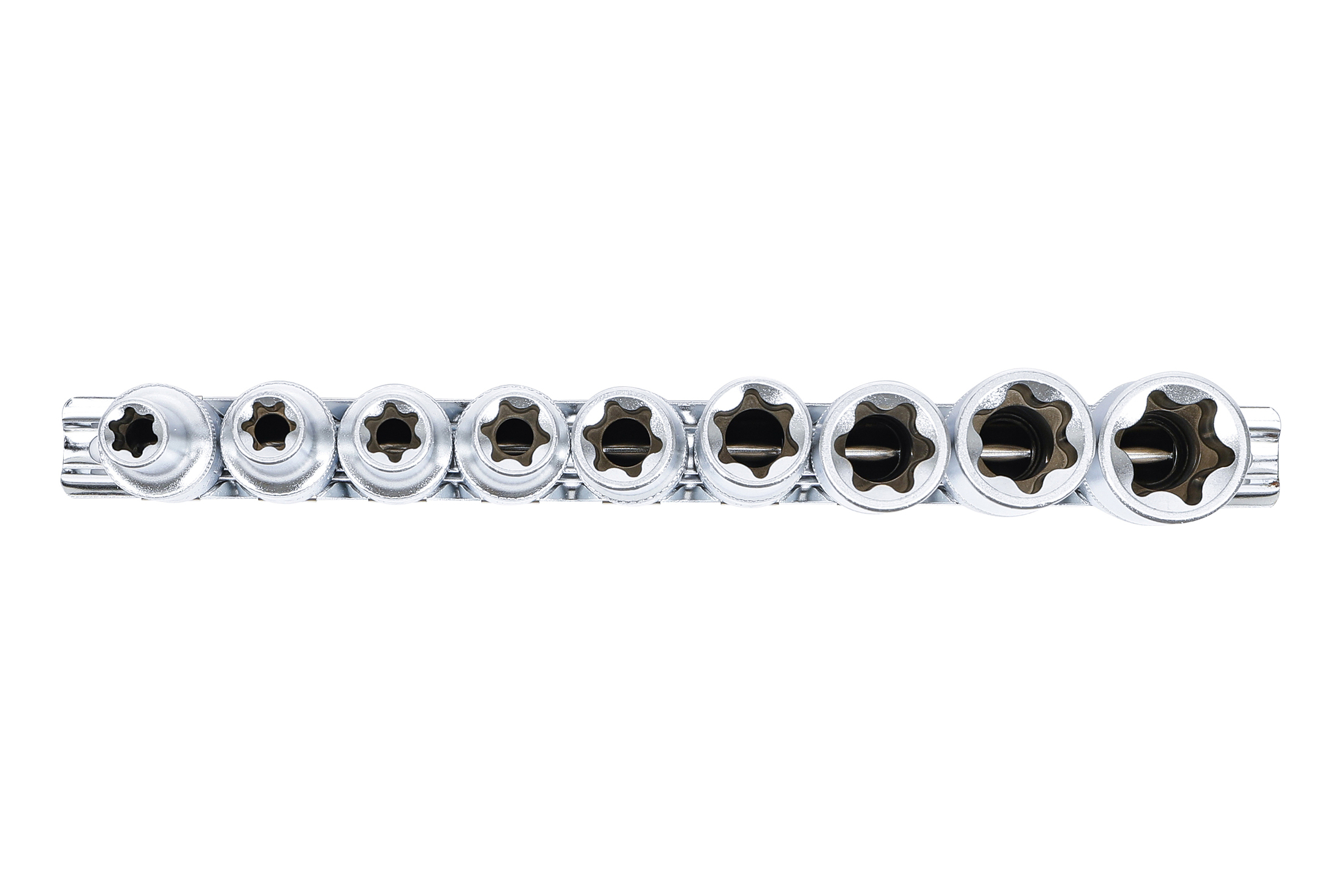 BGS technic Hlavice 1/2” nástrčné, vnější E-TORX, vel. E10-E20, sada 9 ks - BGS 2026 (obrázek 3)