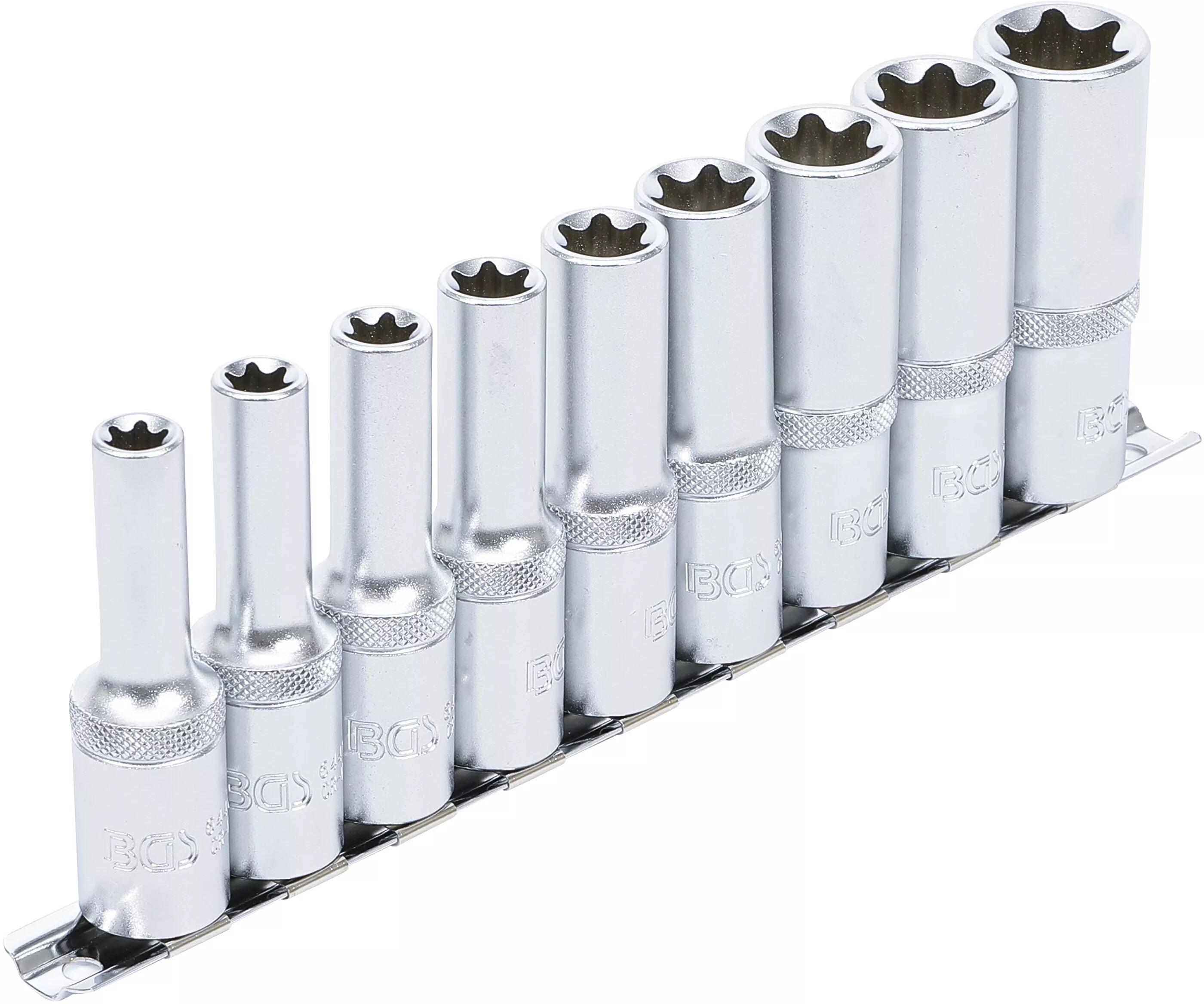BGS technic Hlavice 1/2” nástrčné, vnější E-TORX, vel. E10-E20, sada 9 ks - BGS 2026 (obrázek 6)