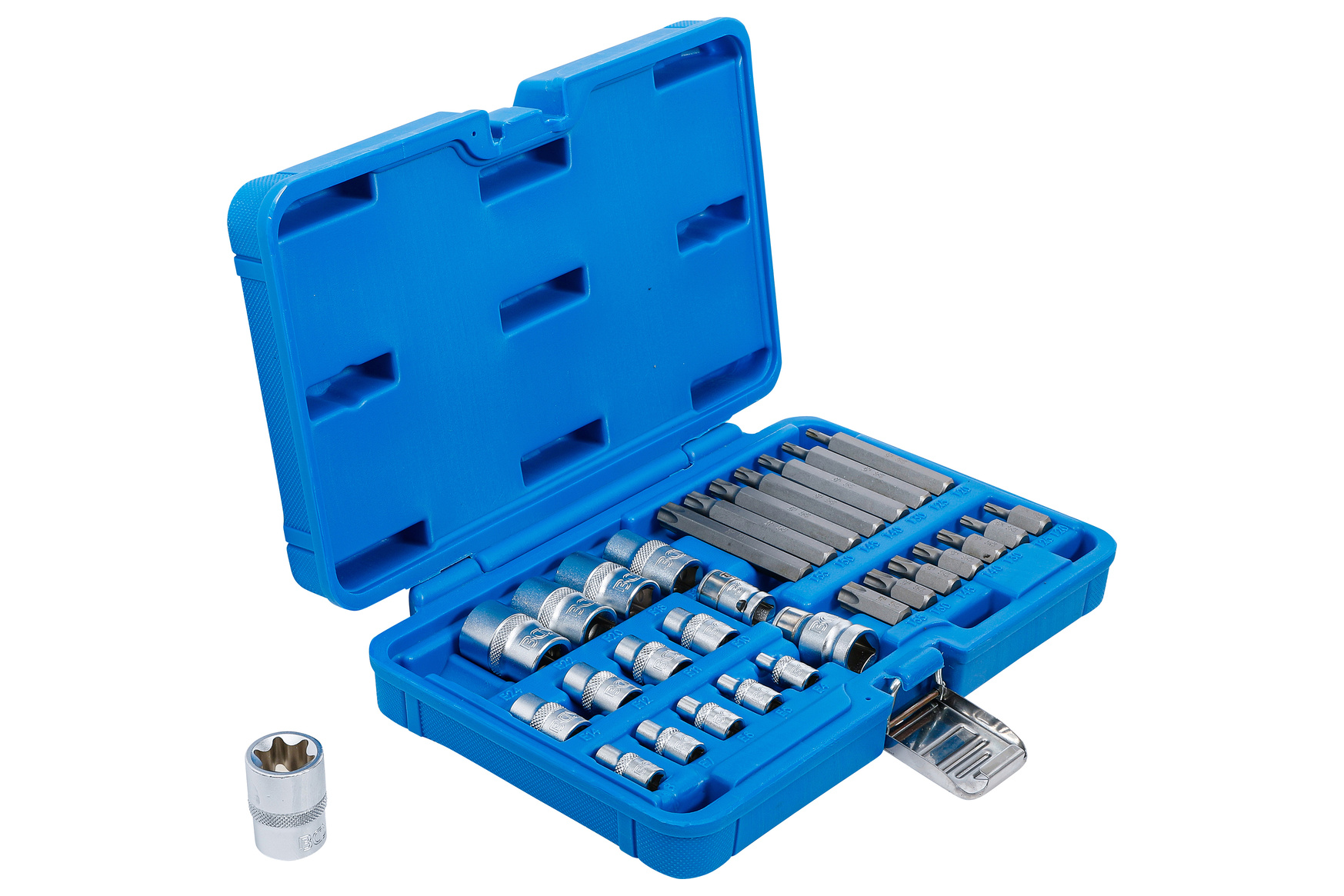 BGS technic Bity TORX vel. T20-T75 a externí E-TORX vel. E4-E24, 30dílná sada - BGS 5025 (obrázek 3)