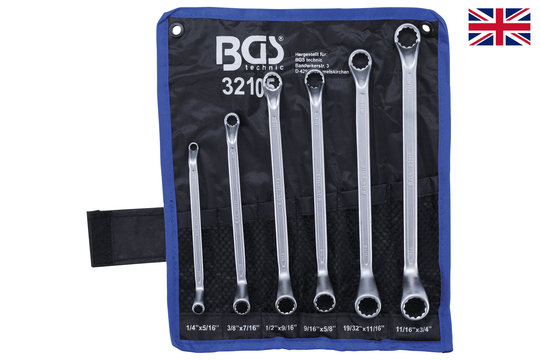 BGS technic Sada očkových, palcových klíčů 6ks - BGS 32105