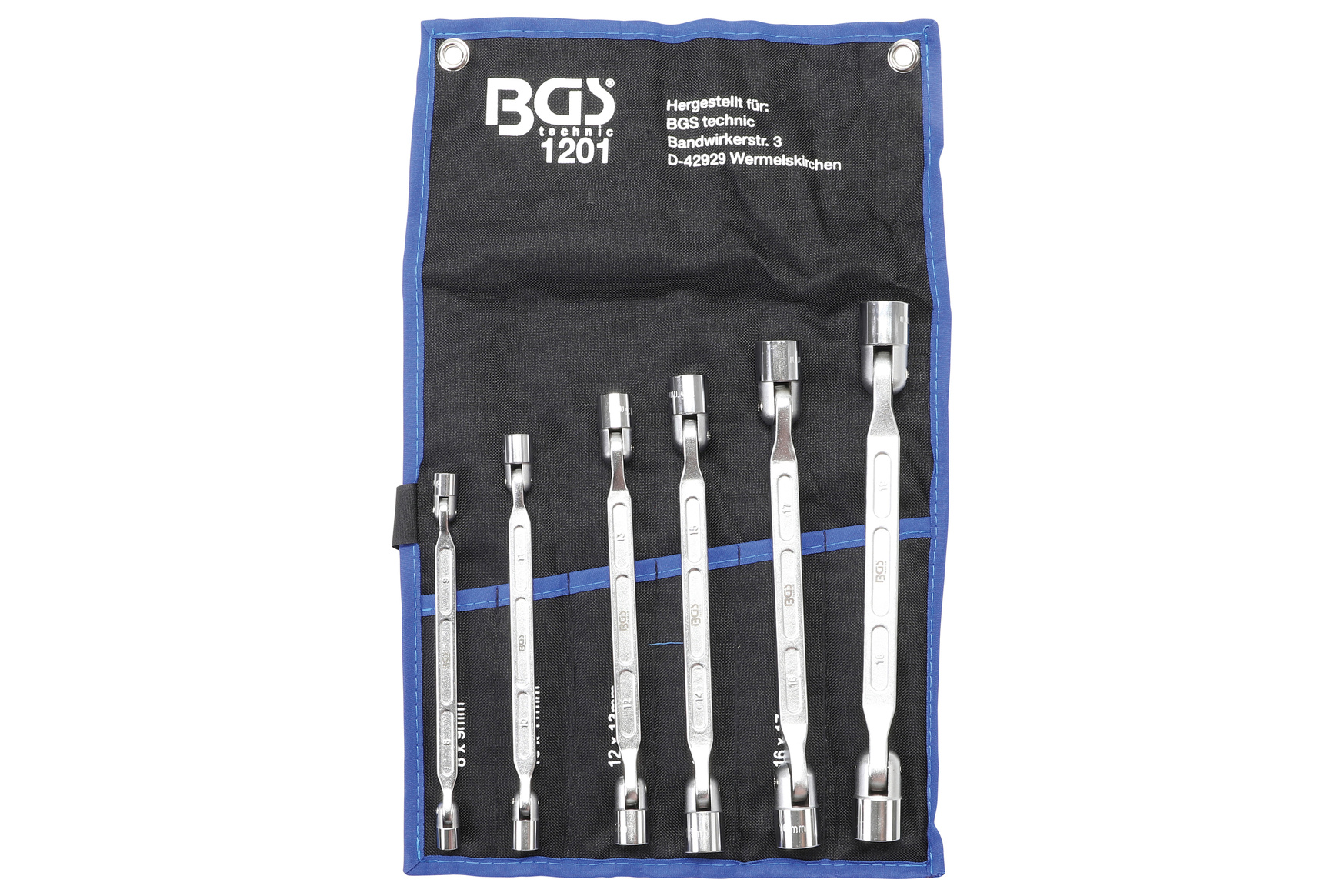 BGS technic Klíče kloubové, 8ks - BGS 1201