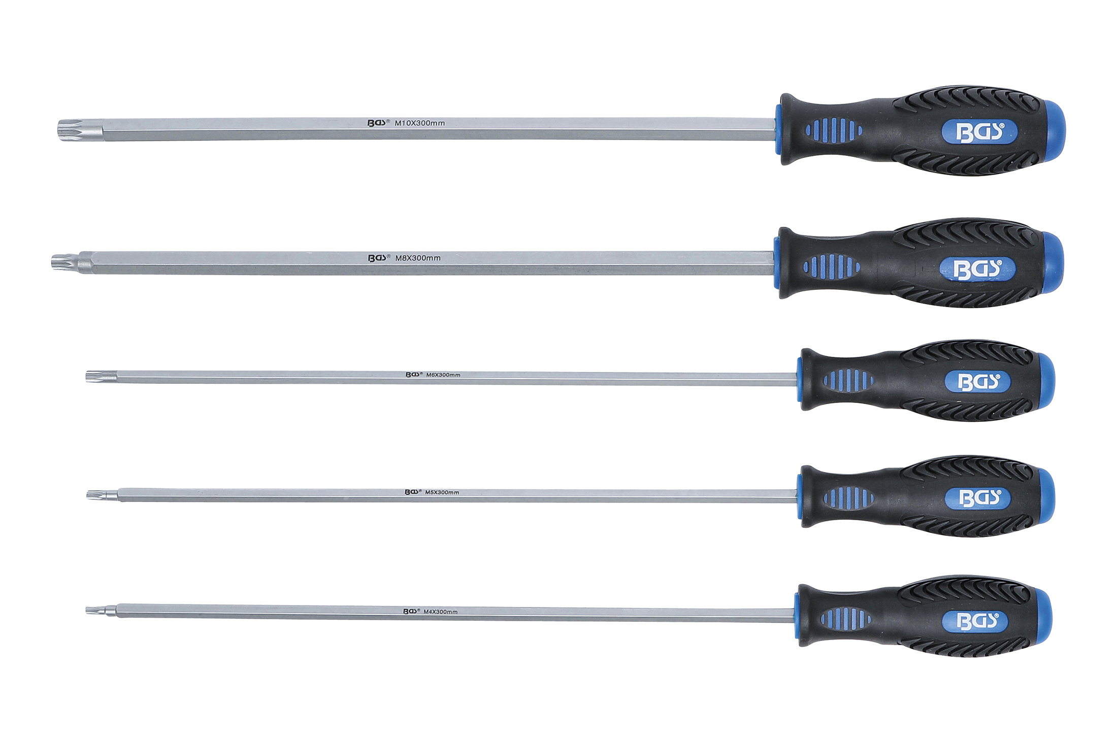 BGS technic Šroubováky XZN, velikosti M4-M10, sada 5 ks - BGS 7924